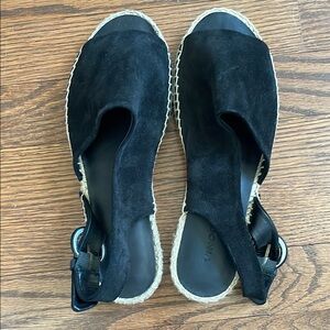 New Vince Black Women's Suede Sandals